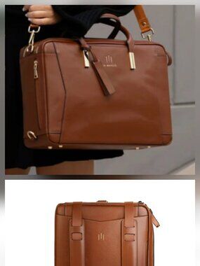 La Mansio Brand NEW Light Brown Convertible Leather Purse / Backpack